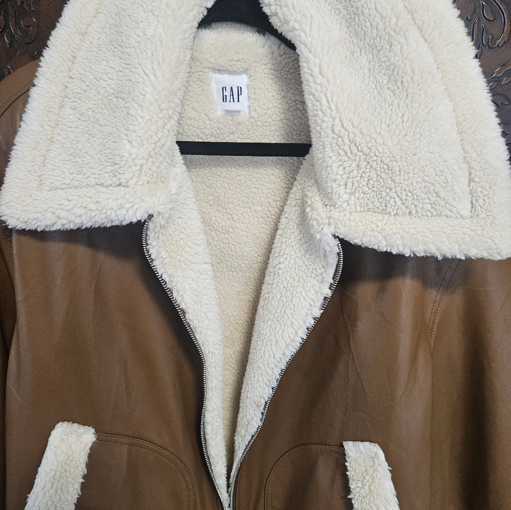 GAP Women's Brown Bomber Style Jacket